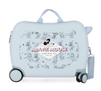 Disney Joumma Bags Minnie American Darling, Valigia per bambini, realizzata in ABS, un materiale resistente e leggero, blu, 50 x 38 x 20 cm, Valigia per bambini