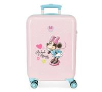 Disney Joumma Bags, Minnie Imagine, Valigia per bambini, Valigia per bambini, Realizzato in ABS, Un materiale, quattro ruote doppie girevoli multidirezionali, Blocco laterale a Combinazione.,