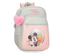 Disney Joumma Bags Minnie Wild Nature zaini per bambini, varie dimensioni, zaino da passeggio, realizzato in poliestere, include pompon decorativo., Verde, Zainet