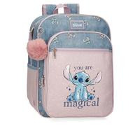 Disney Joumma Bags Stitch You are magical zaini, zaini scolastici, zaini per bambini, include pompon decorativo, vari scomparti, blu, Zaino scuola