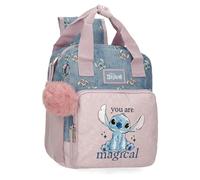 Disney Joumma Bags Stitch You are magical zaini, zaini scolastici, zaini per bambini, include pompon decorativo, vari scomparti, blu, Zaino prescolare