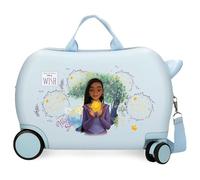 Disney Joumma Bags, Wish Watch us Shine, Valigia Cabina, Valigia per bambini, realizzata in ABS, un materiale rigido e leggero, ruote anteriori doppie a rotazione multidirezionale, molteplici modi per