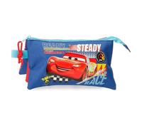 Disney Joumma Cars Lets Race Astuccio Astuccio Scuola Realizzato in Poliestere Ideale per Portare Monete, Carte e Piccoli Accessori., rosso, Astuccio triplo