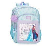 Joumma Disney Frozen In This Together Zaino Scuola Doppio Scomparto Adattabile a Carrello Lilla 30x40x13 cm Poliestere 15,6L