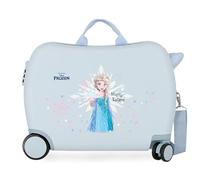 Disney Joumma Frozen Magic Ice - Valigia per bambini, blu, 50 x 38 x 20 cm, in ABS rigido, chiusura a combinazione laterale, 38 l, 1,8 kg, 2 ruote, blu, 50 x 38 x 20 cm, per bambini, Blu, 50 x 38 x 20