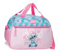 Disney Joumma Heart Stitch Borsa da Viaggio Rosa 40 x 28 x 22 cm Poliestere 18 L, Rosa, Taglia unica, Borsa da viaggio