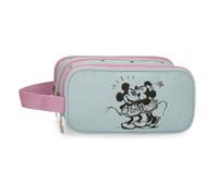 Disney Joumma Kisses M&M Astuccio Triplo Blu 22x10x9 cm Poliestere, blu, Astuccio triplo
