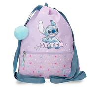 Disney Joumma Lovely Stitch Zaino Sacco Viola 35 x 46 cm Poliestere