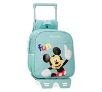 Disney Joumma Mickey Fun with Friends Zaino prescolare con carrello blu 23 x 25 x 10 cm Poliestere 5,25 L, blu, Taglia unica, Zaino prescolare con carrello