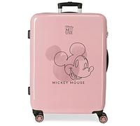 Disney Joumma Mickey Outline, Valigia Cabina, Realizzata in ABS, un materiale resistente e leggero, quattro ruote doppie di rotazione multidirezionale, chiusura a combinazione laterale. Joumma Bags