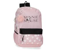 Disney Joumma Minnie Heads Zaino doppio scomparto adattabile a carrello portatile 15,6 pollici rosa 31 x 44 x 15 cm poliestere 24,68 L, Rosa, Taglia unica, Zaino adattabile
