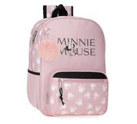 Disney Joumma Minnie Heads Zaino scuola rosa 30x38x12 cm Poliestere 13,68L, Rosa, Taglia unica, Zaino Heads