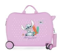 Joumma Disney Stitch from Hawaii Valigia per bambini Lilla 50x38x20 cm Rigida ABS Chiusura a combinazione Laterale 34L 2,1kg 2 ruote