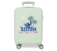 Disney Joumma Stitch Just Chill Valigia Cabina Verde 33x50x20 cm Rigida 2 kg Lucchetto a Combinazione Laterale ABS 2 kg 33L Bagaglio a Mano