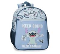 Disney Joumma Stitch Keep Going Zaino Scolastico Blu 27x33x11 cm Poliestere 9,8L