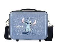 Disney Joumma Stitch You Are Magical Nececer Adattabile Blu 29 x 21 x 15 cm Rigi
