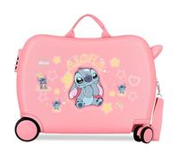 Disney Joumma Stitch You & Me Rosa Valigia per Bambini 50x38x20 cm Rigido ABS Combination Closure Side 34L 2.1kg 2 Wheels