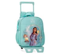 Disney Joumma Wish Dreamer Zaino prescolare con carrello blu 23 x 25 x 10 cm Poliestere 5,25 L, blu, Taglia unica, Zaino prescolare con carrello