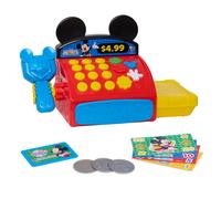 Mickey Mouse Disney Jr Registratore di Cassa Interattivo con Suoni, Gioco Educativo 10 Pezzi con Soldi Finti e Scanner, età 3+