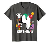 Disney Jr. Mickey Mouse Fourth 4th Birthday Party Gift Maglietta