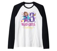 Disney Jr. Sofia the First My 3rd Wand-erful Birthday Party Maglia con Maniche Raglan