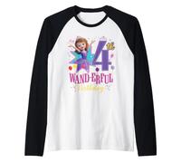 Disney Jr. Sofia the First My 4th Wand-erful Birthday Party Maglia con Maniche Raglan