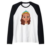 Disney Jr. Sofia the First Princess Camila Big Face Costume Maglia con Maniche Raglan