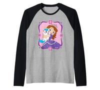Disney Jr. Sofia the First Princess Sofia & Pepper Puppycorn Maglia con Maniche Raglan