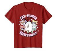 Disney Jr. SuperKitties Su-Purr 4th Fourth Birthday Gift Maglietta