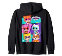 Disney Jr. SuperKitties Su-Purr Charged Super Kitty Group Felpa con Cappuccio