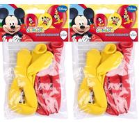 Disney Junior 999240 Set di 12 palloncini, altro materiale, rosso e giallo