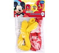 Disney Junior 999240 Set di 6 palloncini, altro materiale, rosso e giallo