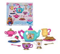 Disney Junior Alice's Wonderland Bakery Tea Party, set da tè per bambini per 2 persone, giocattoli per bambini con licenza ufficiale dai 3 anni in su