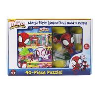 Disney Junior Marvel Spidey and His Amazing Friends - Little First Look and Find Activity Book & Interactive Puzzle Toy Set - Spider-Man - PI Kids