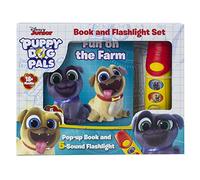 Disney Junior Puppy Dog Pals: Fun on the Farm Pop-Up Book and 5-Sound Flashlight Set