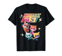 Disney Junior SuperKitties Full Team Kitty Cat Fast Maglietta
