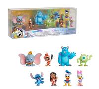 Disney Just Play - Set di 8 statuine da collezione "100 Years of Dynamic Duos", edizione limitata, giocattoli per bambini dai 3 anni in su