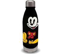 Disney Topolino Face-Bottiglia, Nero, 7 x 27 cm