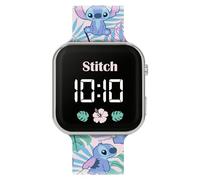 Disney Kids Lilo & Stitch LAS4091 - Orologio LED al quarzo con cinturino in silicone blu, Multicolore, Moderno