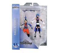 Disney Kingdom Hearts Aqua & Goofy Pippo Action Figure 15cm circa Diamond Select