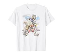 Disney Kingdom Hearts Group Shot Deep Dive Sketch Maglietta