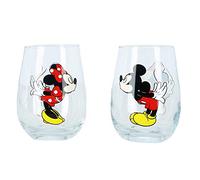 Disney Kissing Topolino e Minnie Mouse Coppie Stemless Bicchieri Set di 2
