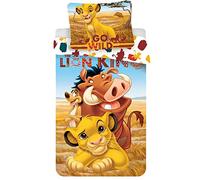 Disney König der Leone - Biancheria da letto, 100 x 135 cm, cuscino 40 x 60 cm