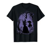 Disney La bella addormentata nel bosco Silhouette di Malefica e Drago Maglietta