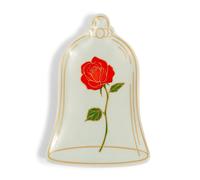 Disney la Bella e la Bestia Enchanted Rosa Scolpito Ceramica Gingillo Vassoio