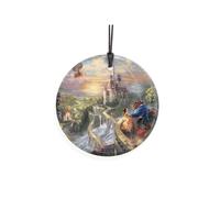 Disney - La bella e la bestia - Innamorarsi di Thomas Kinkade - 3,5 stampe Starfire, accessorio per stampa su vetro | Arriva in una borsa regalo