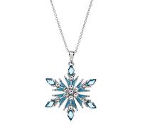 Collana Disney Frozen per Ragazze, Fiocco di Neve in Argento Sterling con Zirconi, Gioielli Disney