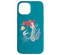 Disney La Sirenetta Ariel e Flounder The Sea Custodia per iPhone 15