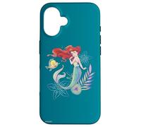 Disney La Sirenetta Ariel e Flounder The Sea Custodia per iPhone 16