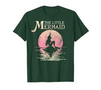 Disney La Sirenetta Ariel Rock Moon Silhouette T-Shirt Maglietta, Uomo, Verde Foresta, XL
